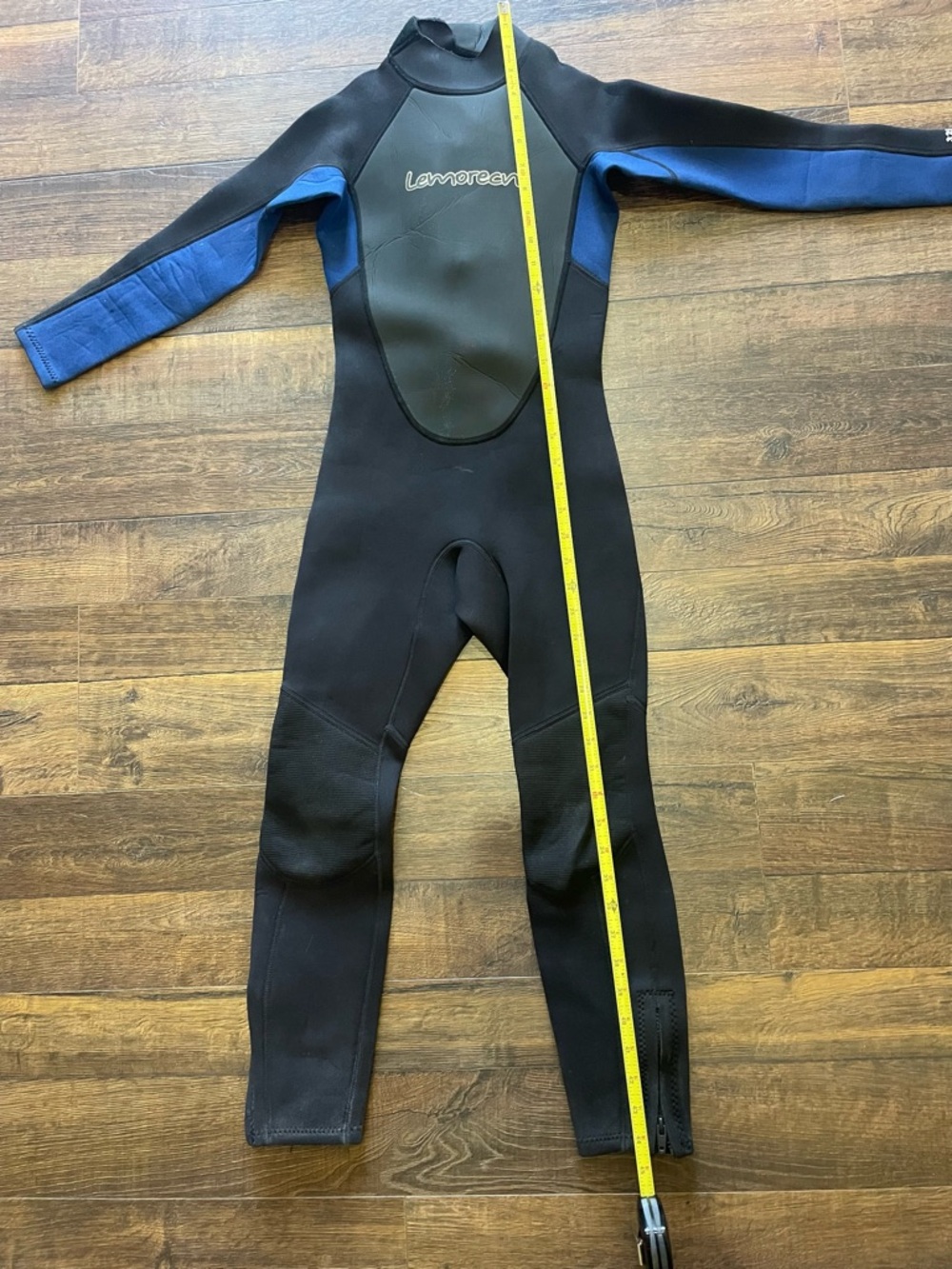 Lemorecn Black & Royal Blue Full Wetsuit Neoprene 3:2 MM EUC - Picture 9 of 10